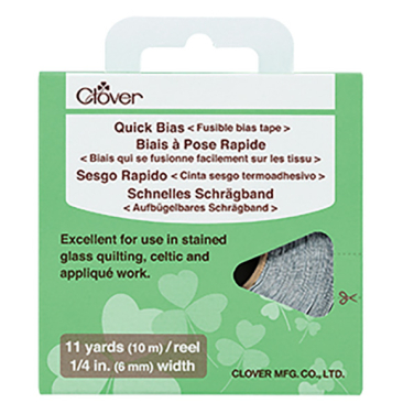 Quick Bias 1/4 inch Gold or Silver - 10m by Clover