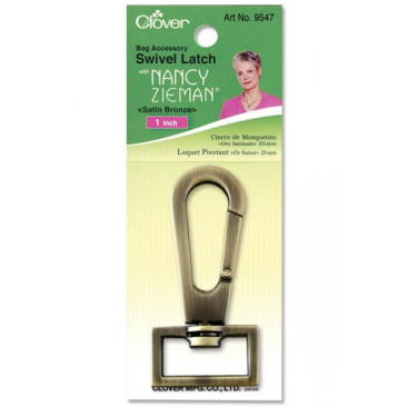 Swivel Latch 1" Satin Bronze - Nancy Zieman - Clover