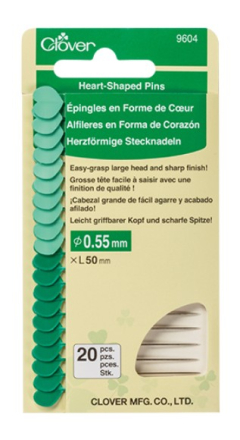 Heart-Shaped Pins by Clover