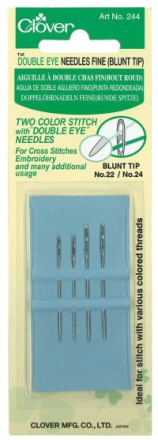 Double Eye Needles Fine (Blunt Tip) by Clover