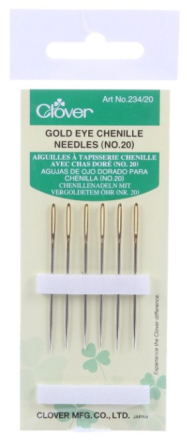 Gold Eye Chenille Needles by Clover