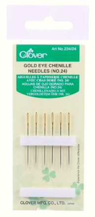 Gold Eye Chenille Needles by Clover