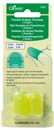Clover Flexible Rubber Thimbles Large