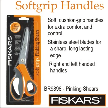 Fiskars ® Softgrip Pinking Shears 8" 9898