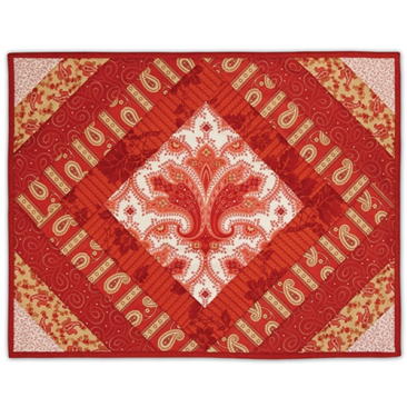 Quilt As You Go Placemat Pre-Printed Batting - Casablanca Pattern - June Tailor