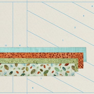 Quilt As You Go Placemat Pre-Printed Batting - Jakarta Pattern - June Tailor