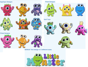 Monster Mash by 1-2-3 Embroidery