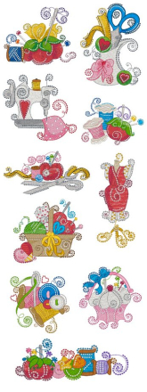 Mylar Swirly Sewing CD - Purely Gates