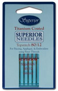 Superior Titanium-Coated Topstitch Needles