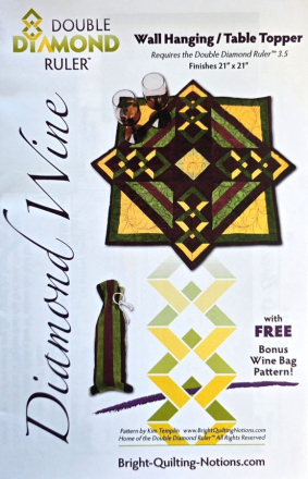 Diamond Wine - Table Topper or Wall Hanging