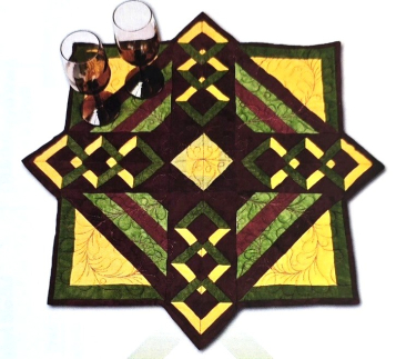 Diamond Wine - Table Topper or Wall Hanging
