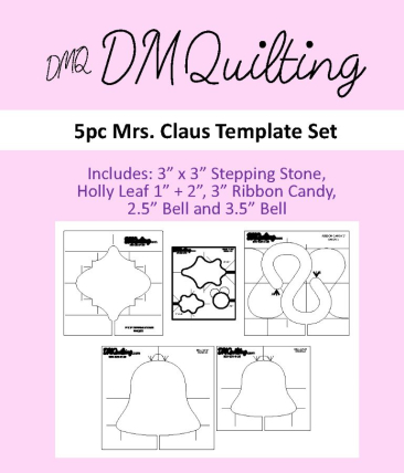DM Quilting - Mrs. Claus Template Set - 5 pcs