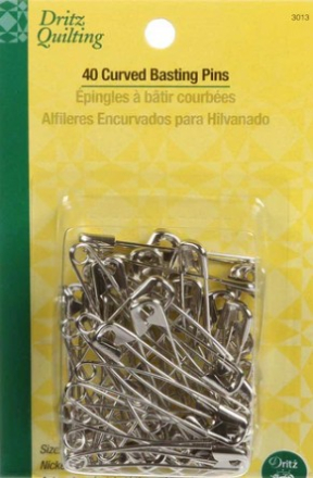 DRITZ CURVED BASTING PINS Size 3 40/pkt