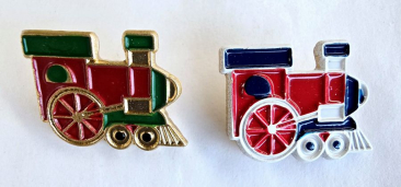 Iron Horse Enamelled Button