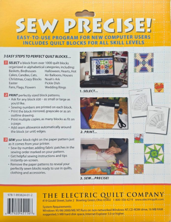 Electric Quilt Company - Sew Precise! Collection 1 & 2