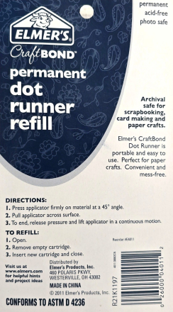 Elmer's Craft Bond - Permanent Dot Runner Refill