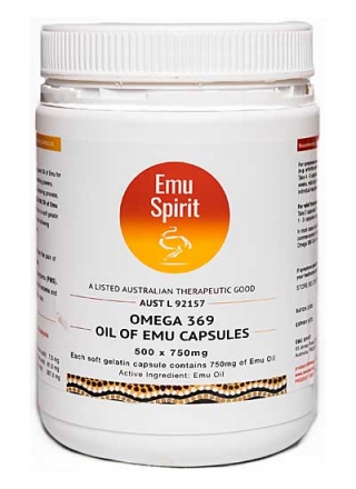 "Emu Spirit" Pure Emu Oil 252 Capsules