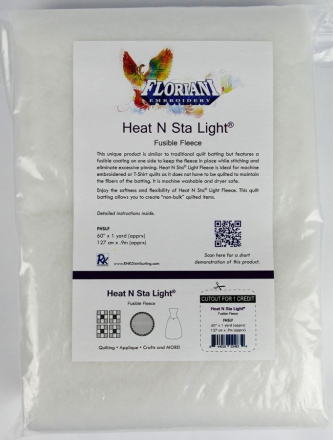 Floriani Heat N Sta Light Fusible Fleece - 60" x 1yd