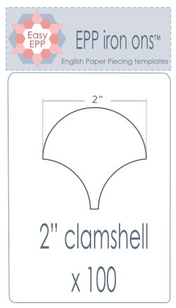 2" Clamshells 100/pkt EPP Iron Ons by Hugs 'n Kisses