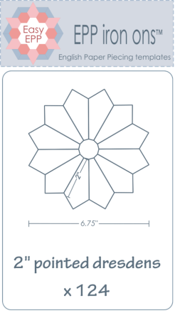 2" Pointed Pentagon 100/pkt EPP Iron Ons by Hugs 'n Kisses