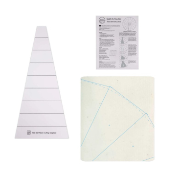 Quilt As You Go Pre-Printed Batting - Christmas Tree Skirt  - June Tailor