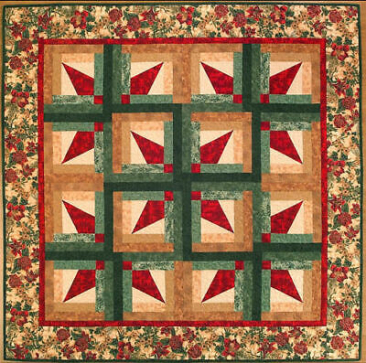 Fanfare Log Cabin Quilt from Lazy Angle
