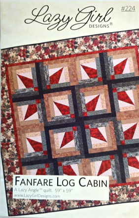 Fanfare Log Cabin Quilt from Lazy Angle
