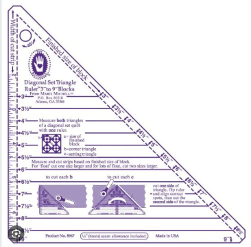 Small Diagonal Set Triangle Ruler