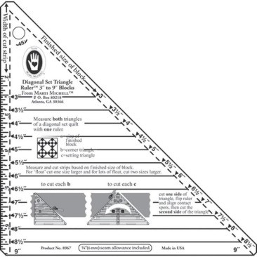 Small Diagonal Set Triangle Ruler