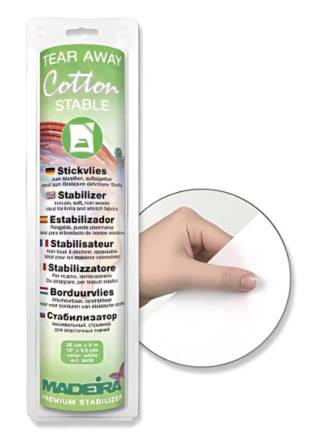 Cotton STABLE Tear Away Stabilizer by Madeira