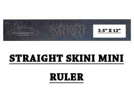 No-Slip Skini-Mini Straight Ruler 2.5" x 12" - Martelli