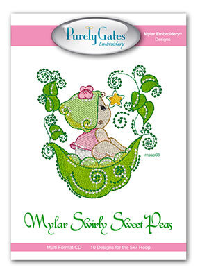 Mylar Swirly Sweet Peas CD - Purely Gates