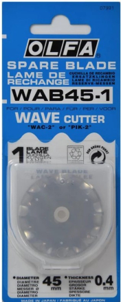 Olfa Wave Cutter Replacement Blade 45mm