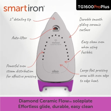 Oliso ProPlus smartiron - TG1600ProPlus - New Colours