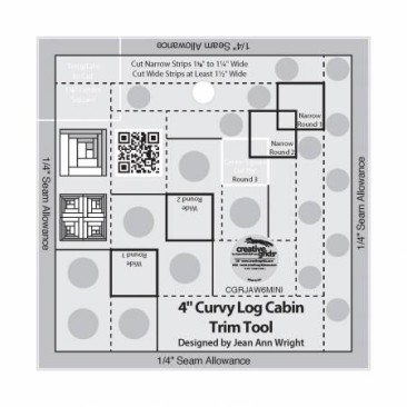 4" Curvy Log Cabin Trim Tool - Creative Grids