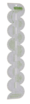 S.75 Scallops Ruler 3/4 inch - Quick Points Rulers