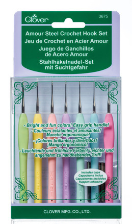 Armour Steel Crochet Hook Set by Clover