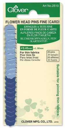 Flower Head Pins Fine by Clover - Card