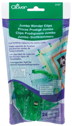 Jumbo Wonder Clips 24/pkt by Clover