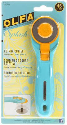 45mm Olfa Splash Rotary Cutter Aqua