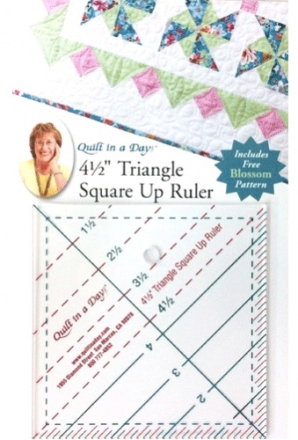 4 1/2" Triangle Square Up Ruler by Quilt in a Day