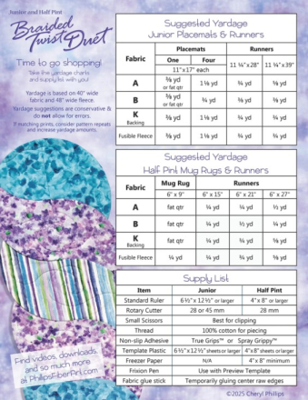 Braided Twist Duet Book & Templates - by Cheryl Phillips