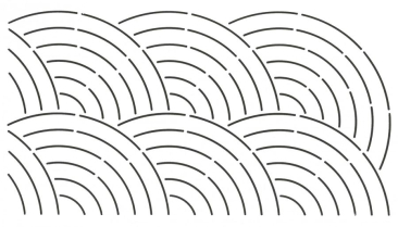 Quilt Stencil Bishop's/Baptist Fan by Quilting Creations