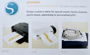 Printable Heat Transfer Material for Dark Coloured Fabrics