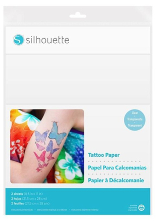 Silhouette Temporary Tattoo Paper - Printable Clear
