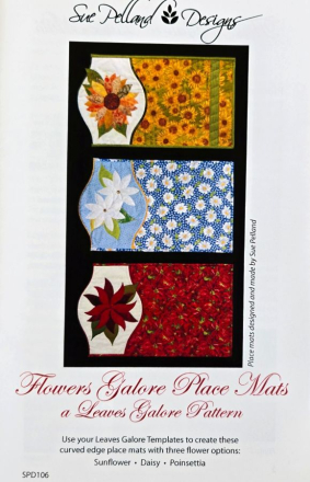 Flowers Galore Place Mat - a Leaves Galore Pattern