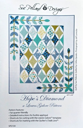 Hope's Diamond - a Leaves Galore Pattern by Sue Pelland