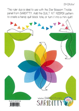 Sariditty: Quilt Keeper 2 Piece Template Set & Lotus Fabric Panel