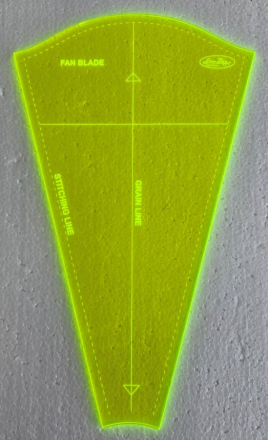 Sew Biz Fan Blade Cutting Template