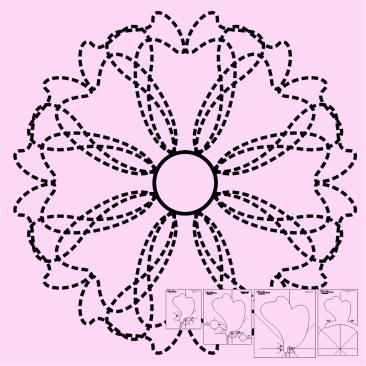 DM Quilting – Ribbons & Bows & Wreath Template Set